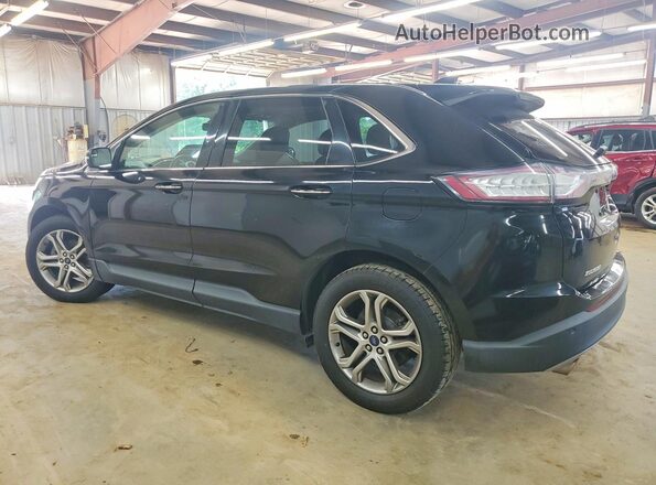 2FMPK3K92HBB75264 2017 FORD EDGE Black Tył prawy