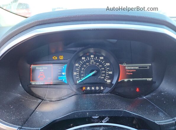 2FMPK3K92JBB44067 2018 FORD EDGE Silver Vista del cuadro de instrumentos