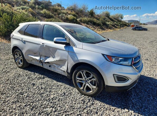 2FMPK3K92JBB44067 2018 FORD EDGE Silver Delantero derecho
