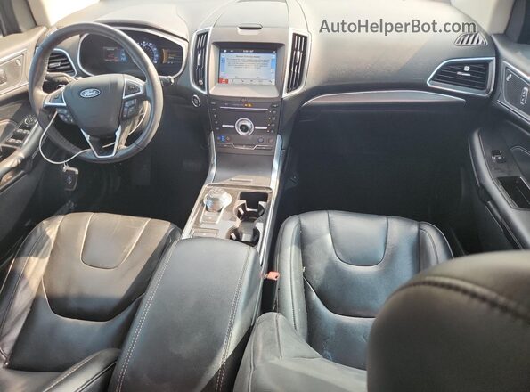 2FMPK3K92KBB42661 2019 FORD EDGE Черный Вид панели приборов