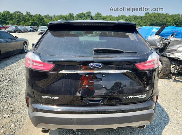 2FMPK3K92KBC02986 2019 FORD EDGE Black Вид ззаду