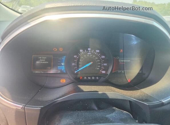 2FMPK3K92KBC02986 2019 FORD EDGE Black Вид щитка приладів
