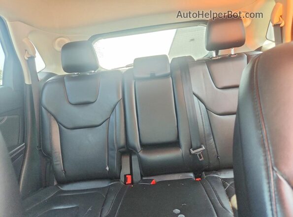 2FMPK3K92KBC02986 2019 FORD EDGE Black Вид задніх сидінь