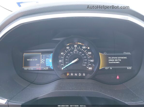 2FMPK3K93KBC20204 2019 FORD EDGE Gray Rear seats view
