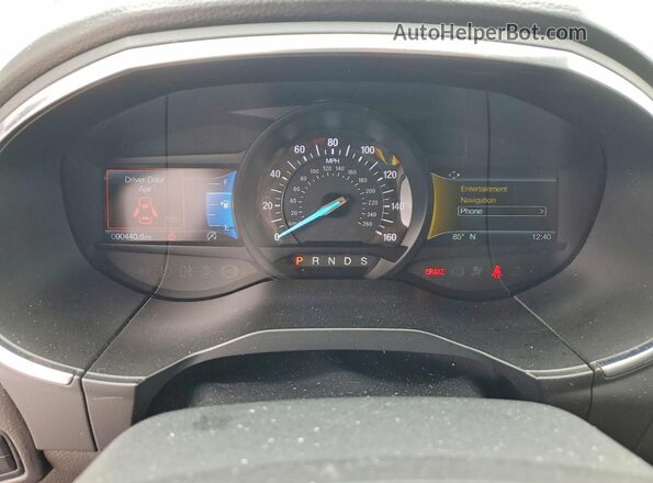 2FMPK3K93LBA95139 2020 FORD EDGE Burgundy Вид щитка приладів
