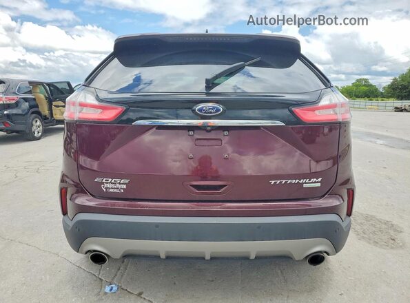 2FMPK3K93LBA95139 2020 FORD EDGE Burgundy Вид ззаду