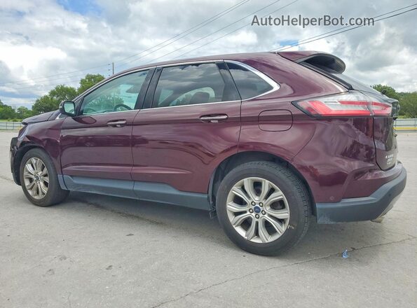 2FMPK3K93LBA95139 2020 FORD EDGE Burgundy Задня ліва чверть
