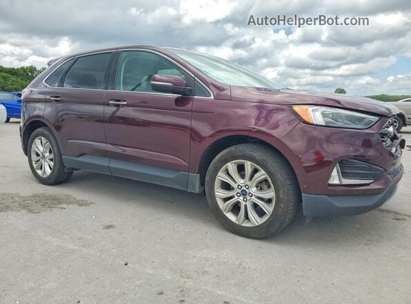 2FMPK3K93LBA95139 2020 FORD EDGE Burgundy Передня права чверть