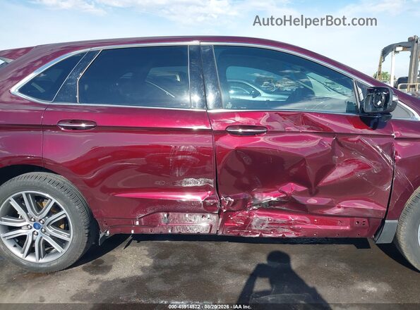 2FMPK3K93LBB43562 2020 FORD EDGE Maroon Панорамний вид салону 360°