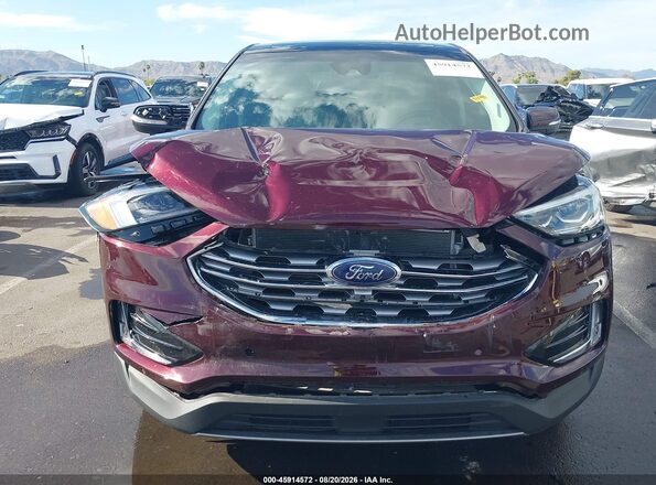 2FMPK3K93LBB43562 2020 FORD EDGE Maroon Вид задньої частини салону
