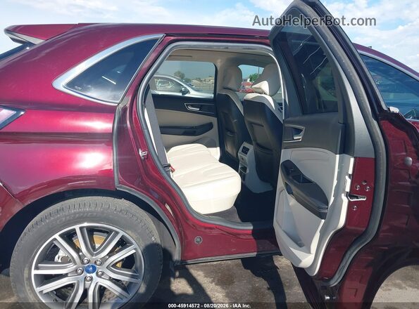 2FMPK3K93LBB43562 2020 FORD EDGE Maroon Вид наклейки з VIN-кодом