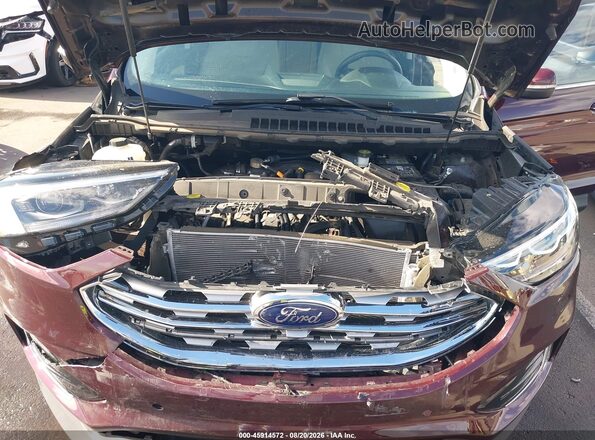 2FMPK3K93LBB43562 2020 FORD EDGE Maroon Вид ззаду