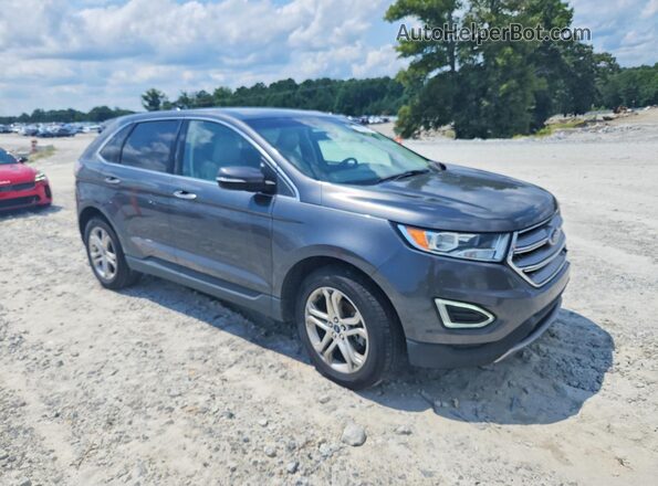 2FMPK3K94HBB53105 2017 FORD EDGE Gray Przód prawy