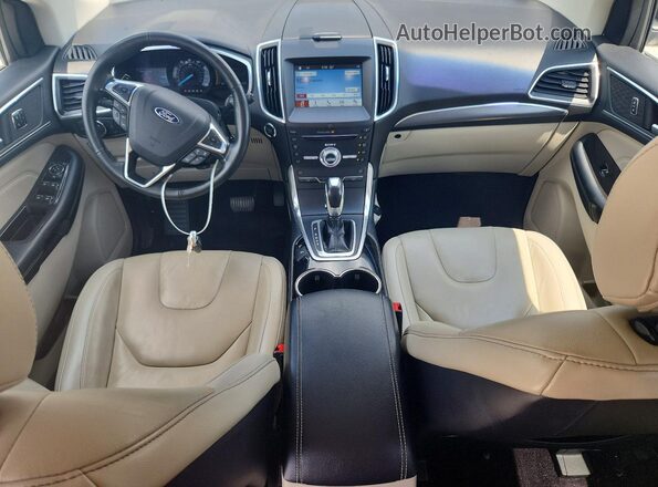 2FMPK3K94HBB53105 2017 FORD EDGE Gray Widok deski rozdzielczej