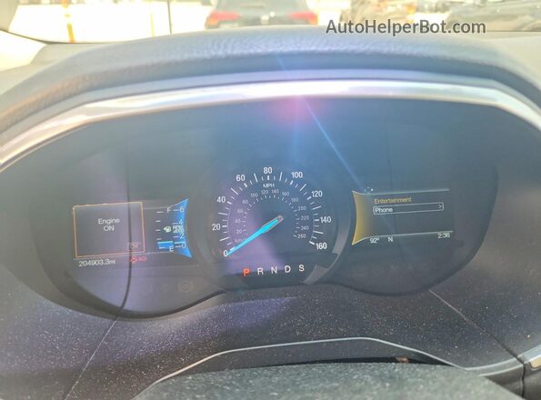 2FMPK3K94HBB53105 2017 FORD EDGE Gray Widok zestawu wskaźników