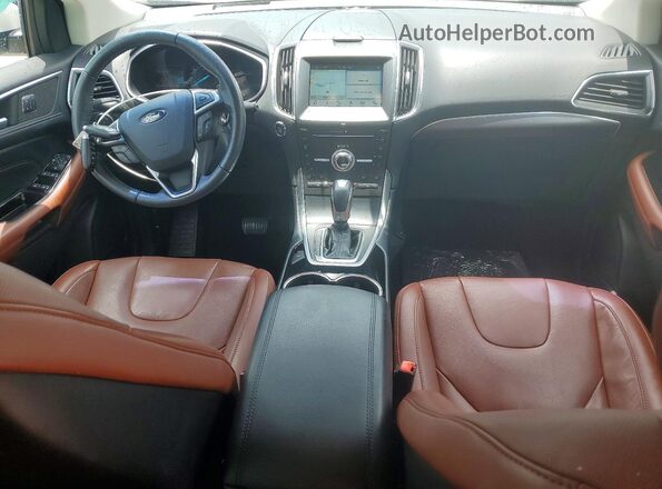 2FMPK3K94HBC34878 2017 FORD EDGE White Widok deski rozdzielczej