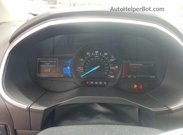 2FMPK3K94HBC34878 2017 FORD EDGE White Widok zestawu wskaźników