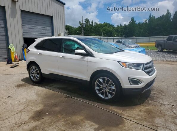 2FMPK3K94HBC34878 2017 FORD EDGE White Przód prawy