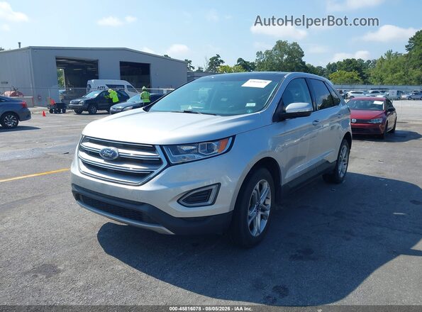 2FMPK3K94JBB15511 2018 FORD EDGE Silver Przód lewy