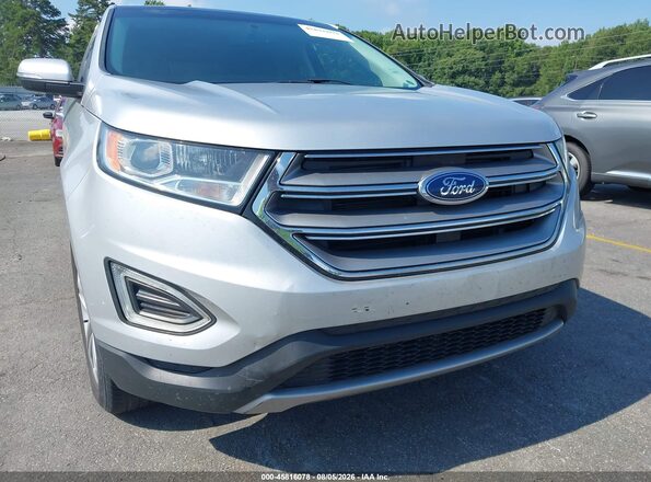 2FMPK3K94JBB15511 2018 FORD EDGE Silver Widok z przodu