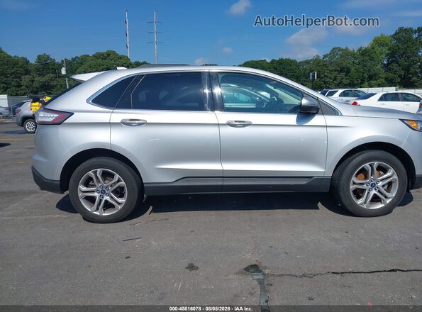 2FMPK3K94JBB15511 2018 FORD EDGE Silver Widok wnętrza z tyłu