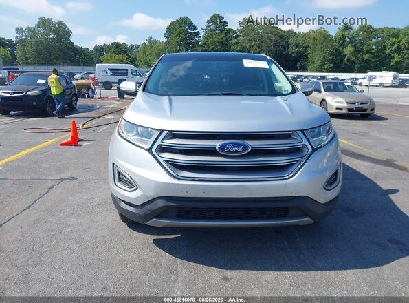 2FMPK3K94JBB15511 2018 FORD EDGE Silver Widok zestawu wskaźników