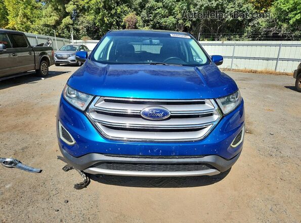 2FMPK3K94JBB42725 2018 FORD EDGE Blue Դիմացի տեսք