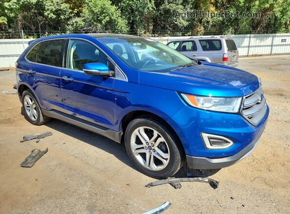 2FMPK3K94JBB42725 2018 FORD EDGE Blue Առջևի աջ