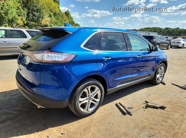 2FMPK3K94JBB42725 2018 FORD EDGE Blue Հետևի աջ