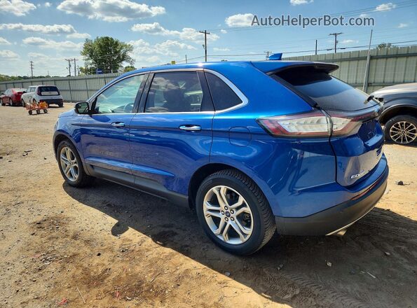 2FMPK3K94JBB42725 2018 FORD EDGE Blue Հետևի ձախ