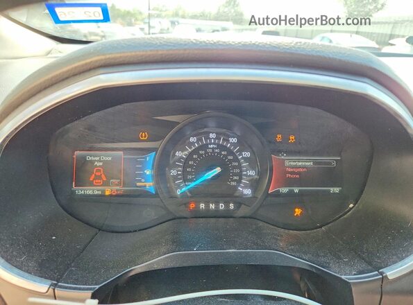 2FMPK3K94JBB42725 2018 FORD EDGE Blue Սարքավորումների վահանակի տեսք