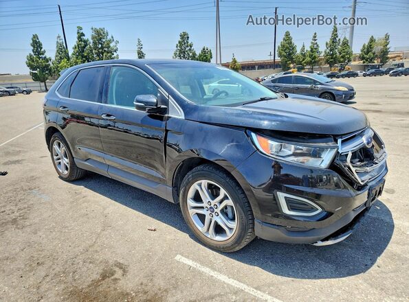 2FMPK3K94JBB43373 2018 FORD EDGE Black Delantero derecho