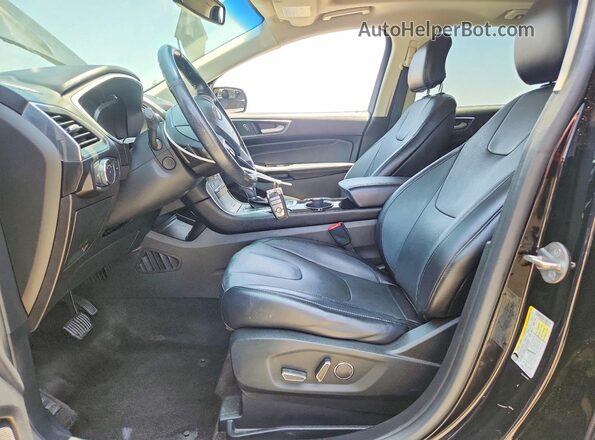 2FMPK3K94JBB43373 2018 FORD EDGE Black Vista interior delantera