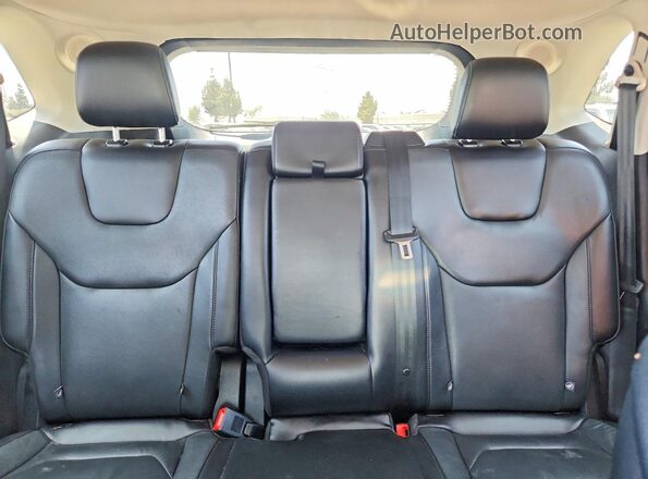 2FMPK3K94JBB43373 2018 FORD EDGE Black Vista de los asientos traseros
