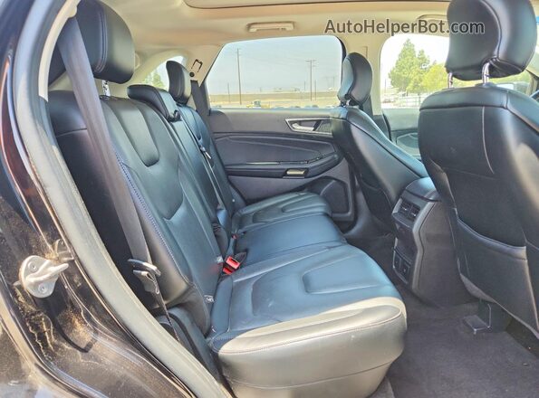 2FMPK3K94JBB43373 2018 FORD EDGE Black Vista interior trasera