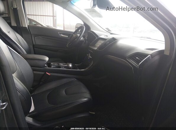 2FMPK3K94KBB08303 2019 FORD EDGE Gray წინა სალონის ხედი