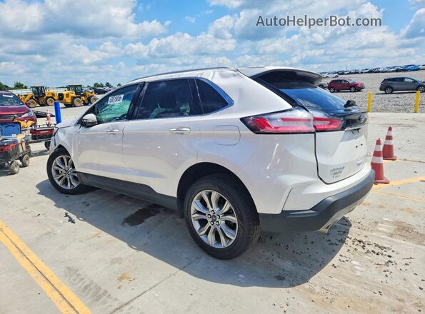 2FMPK3K95KBB26504 2019 FORD EDGE White Հետևի ձախ