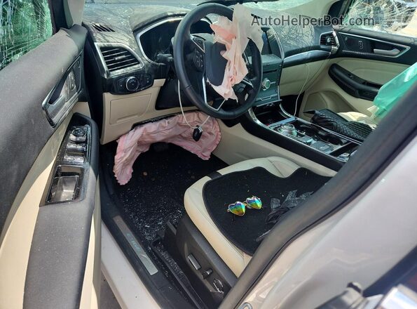 2FMPK3K95KBB26504 2019 FORD EDGE White Առջևի վահանակի տեսք