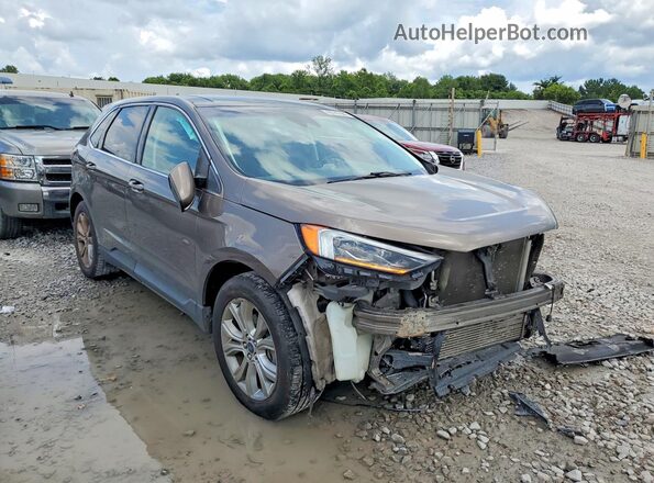 2FMPK3K95KBB55355 2019 FORD EDGE Brown Առջևի աջ