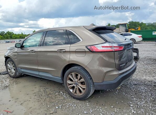 2FMPK3K95KBB55355 2019 FORD EDGE Brown Հետևի ձախ