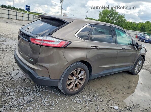 2FMPK3K95KBB55355 2019 FORD EDGE Brown Հետևի աջ