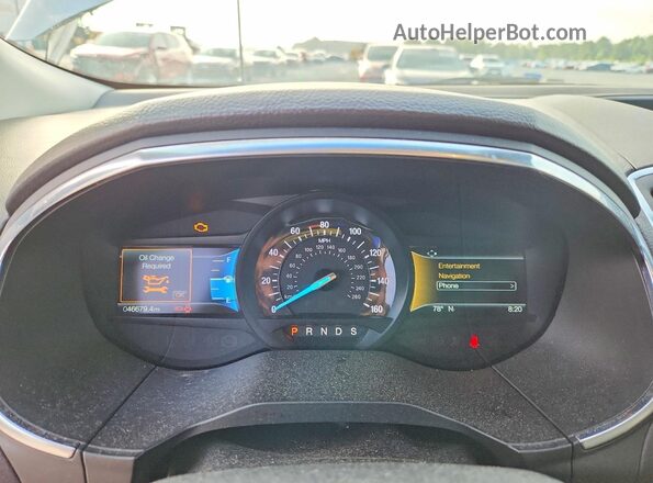 2FMPK3K95LBB29632 2020 FORD EDGE Gray Instrument cluster view