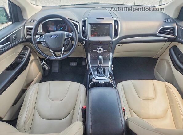 2FMPK3K96JBB74768 2018 FORD EDGE Gray Widok deski rozdzielczej