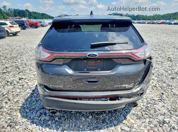 2FMPK3K96JBB74768 2018 FORD EDGE Gray Widok z tyłu