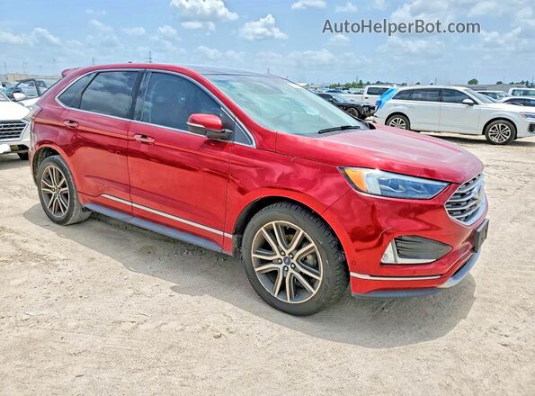 2FMPK3K96KBC61717 2019 FORD EDGE Red Առջևի աջ