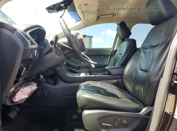 2FMPK3K96LBB29185 2020 FORD EDGE Black Front interior view