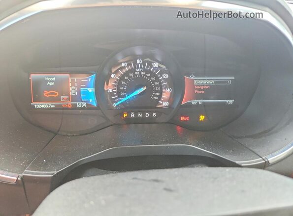 2FMPK3K96LBB29185 2020 FORD EDGE Black Instrument cluster view