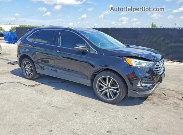 2FMPK3K96LBB29185 2020 FORD EDGE Black Front right