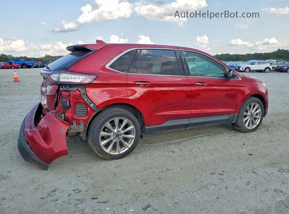 2FMPK3K97HBB25377 2017 FORD EDGE Burgundy Задня права чверть