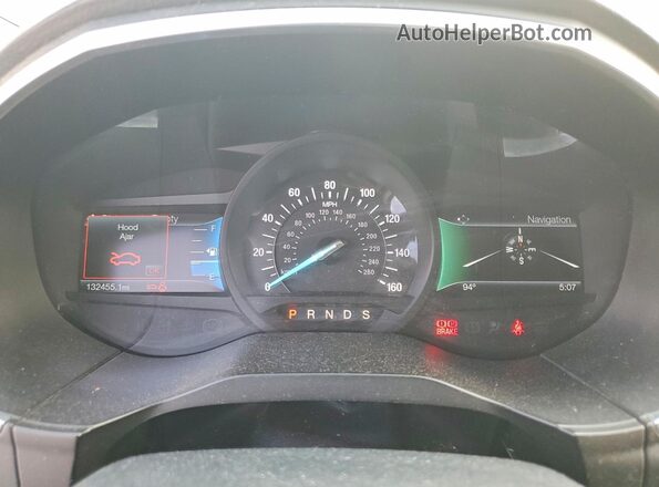 2FMPK3K97HBB25377 2017 FORD EDGE Burgundy Вид щитка приладів